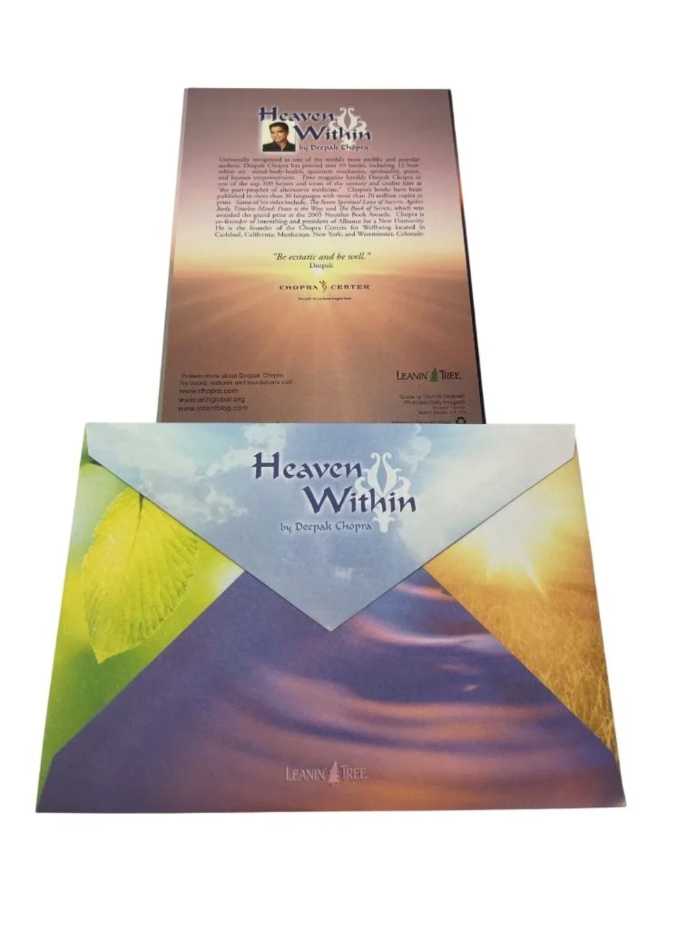 Heaven Within Inspirational Cards & Envelopes By Deepak Chopra Lot Of 8 Cards
